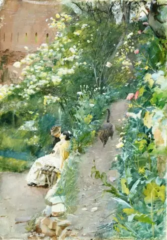 В парке Альгамбра 1887 г.