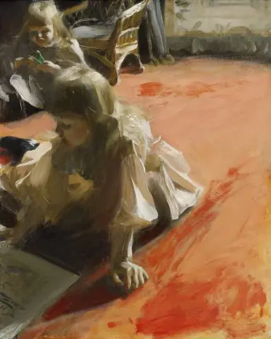 Ramon Subercaseaux Vicuna 女儿们的肖像 1892